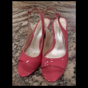 Kelly & Katie Slingback Peep Toe Heels - Shoes